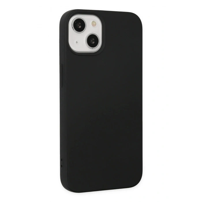 Mey İthalat®   iPhone 14 Plus Kılıf Nano içi Kadife Silikon - Siyah