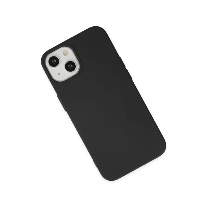 Mey İthalat®   iPhone 14 Plus Kılıf Nano içi Kadife Silikon - Siyah