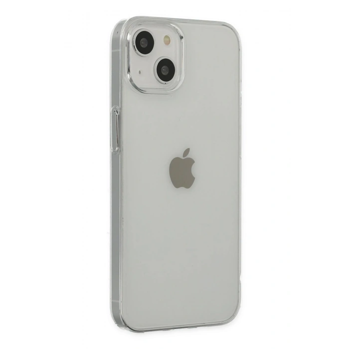 Mey İthalat®   iPhone 14 Plus Kılıf Pc Sert Şeffaf Kapak - Şeffaf
