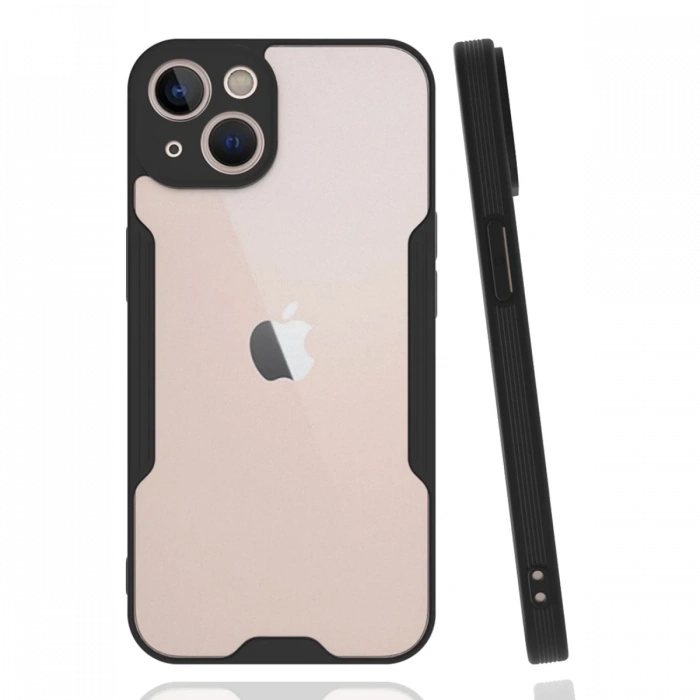 Mey İthalat®   iPhone 14 Plus Kılıf Platin Silikon - Siyah