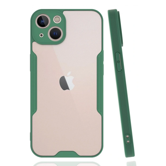 Mey İthalat®   iPhone 14 Plus Kılıf Platin Silikon - Yeşil