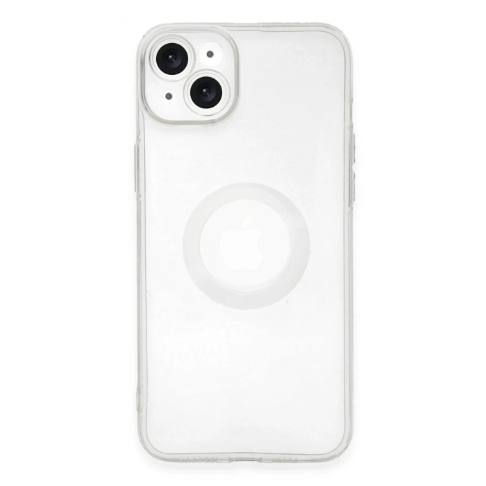 Mey İthalat®   iPhone 14 Plus Kılıf Santa Lens Silikon - Şeffaf