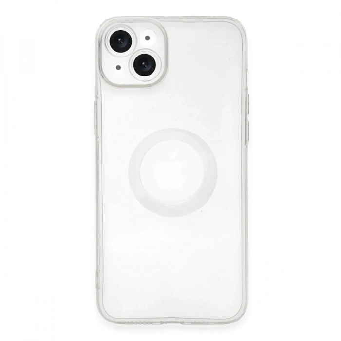 Mey İthalat®   iPhone 14 Plus Kılıf Santa Lens Silikon - Şeffaf