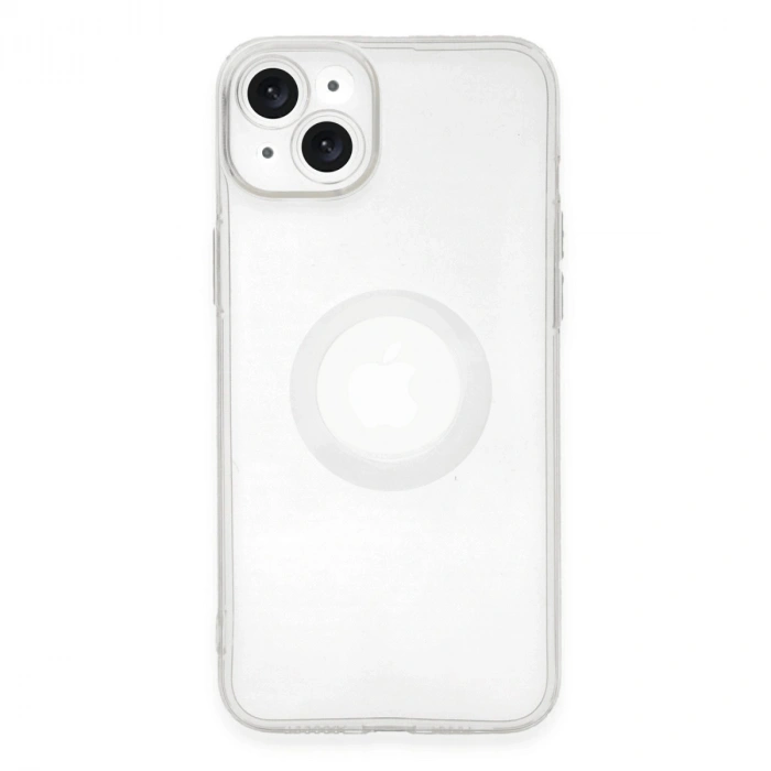 Mey İthalat®   iPhone 14 Plus Kılıf Santa Lens Silikon - Şeffaf