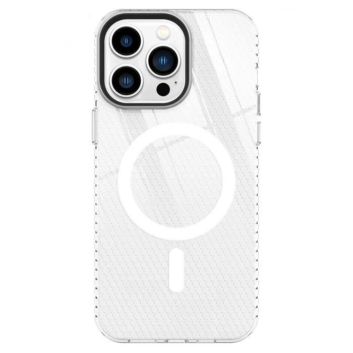 Mey İthalat®   iPhone 14 Pro Kılıf Beta Magneticsafe Silikon - Şeffaf