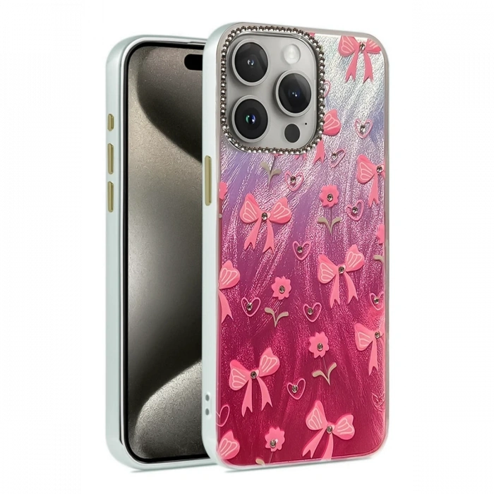 Mey İthalat®   iPhone 14 Pro Kılıf Blade Aynalı Desenli Kapak - Desen 3