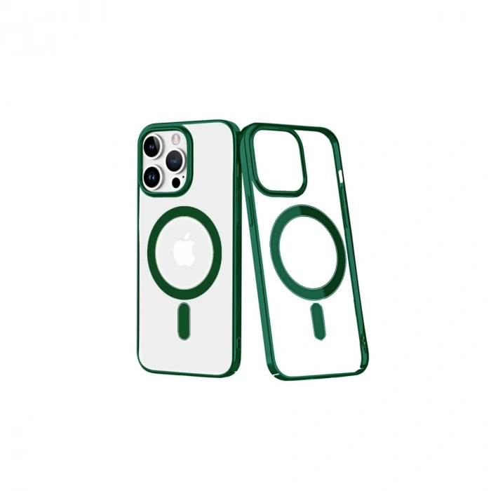 Mey İthalat®   iPhone 14 Pro Kılıf Element Magneticsafe Sert Kapak - Köknar Yeşili