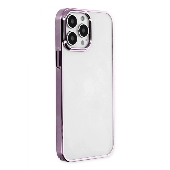 Mey İthalat®   iPhone 14 Pro Kılıf Element Silikon - Lila