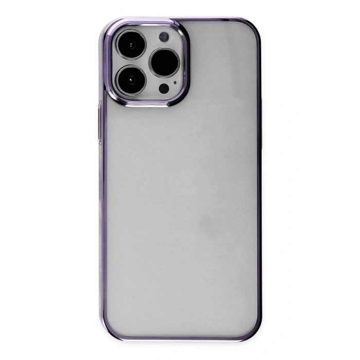 Mey İthalat®   iPhone 14 Pro Kılıf Element Silikon - Mor