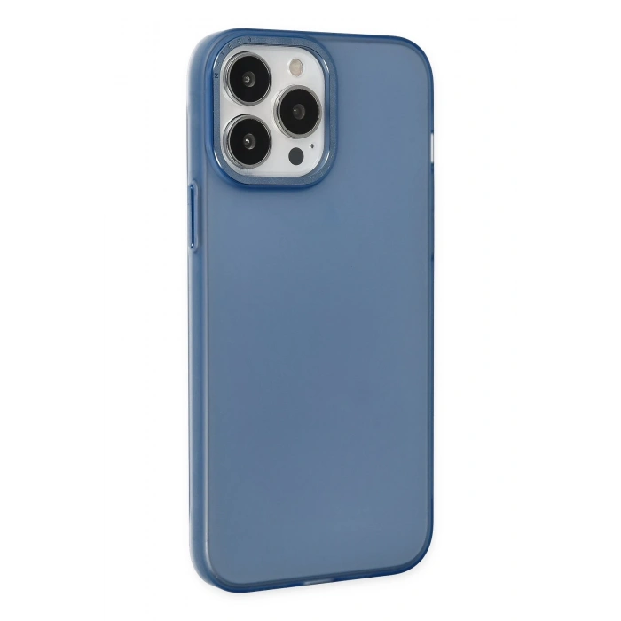 Mey İthalat®   iPhone 14 Pro Kılıf Modos Metal Kapak - Lacivert