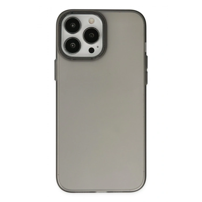 Mey İthalat®   iPhone 14 Pro Kılıf Modos Metal Kapak - Siyah