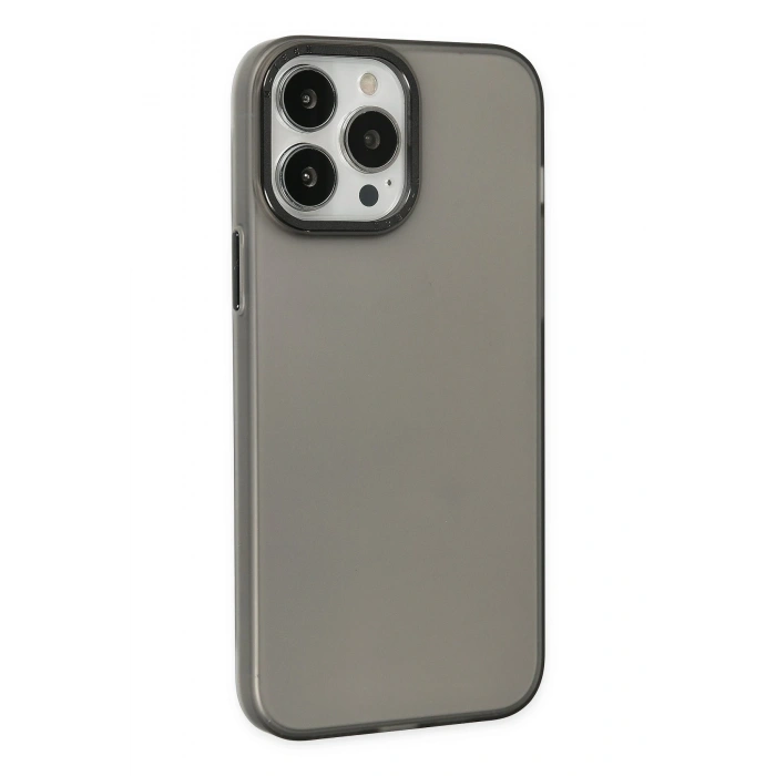 Mey İthalat®   iPhone 14 Pro Kılıf Modos Metal Kapak - Siyah