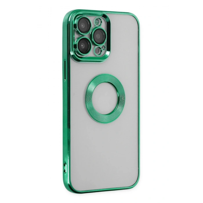 Mey İthalat®   iPhone 14 Pro Kılıf Slot Silikon - Köknar Yeşili