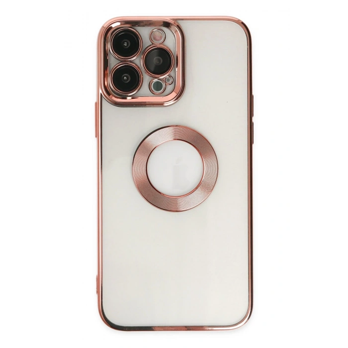 Mey İthalat®   iPhone 14 Pro Kılıf Slot Silikon - Rose Gold