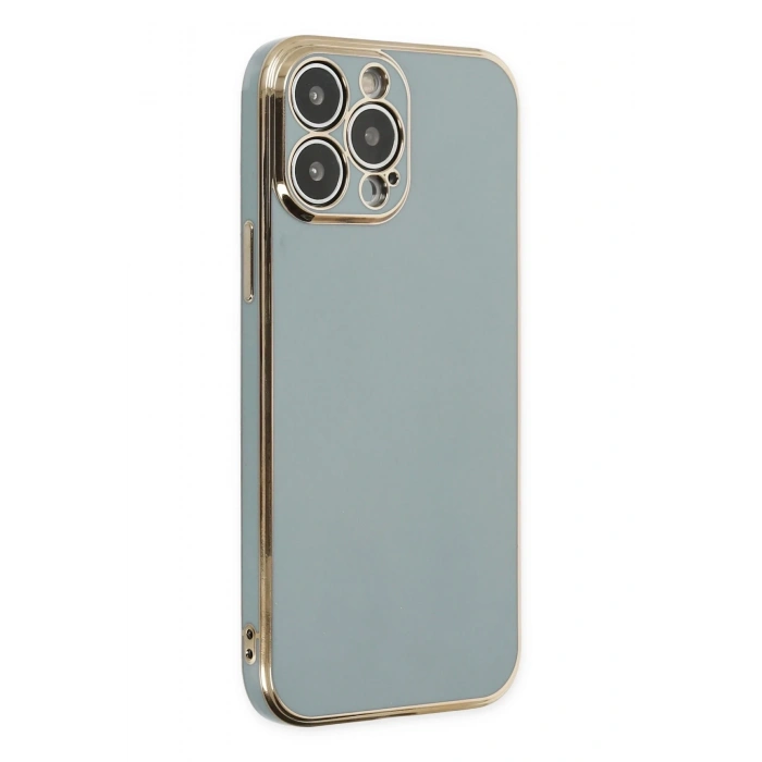 Mey İthalat®   iPhone 14 Pro Kılıf Volet Silikon - Açık Yeşil