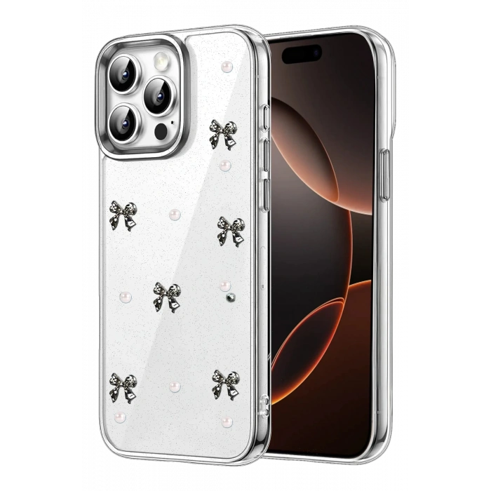 Mey İthalat®   iPhone 14 Pro Max Fiyonk Desenli Kapak - Desen 8