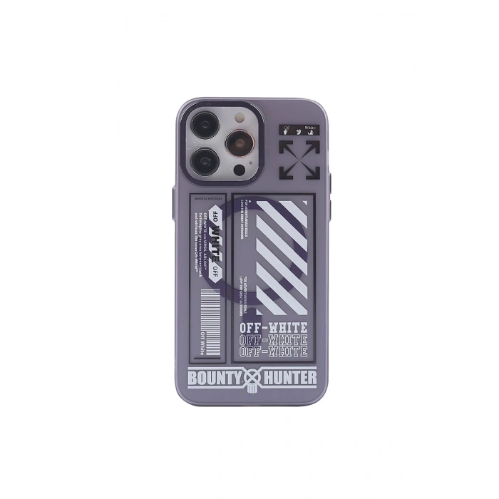 Mey İthalat®   iPhone 14 Pro Max Kılıf Apollo Magneticsafe Desenli Kapak - Apollo Mor - 1