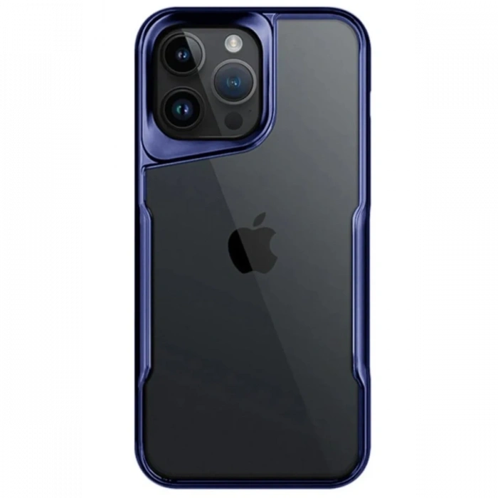 Mey İthalat®   iPhone 14 Pro Max Kılıf Boyi Silikon Kapak - Lacivert