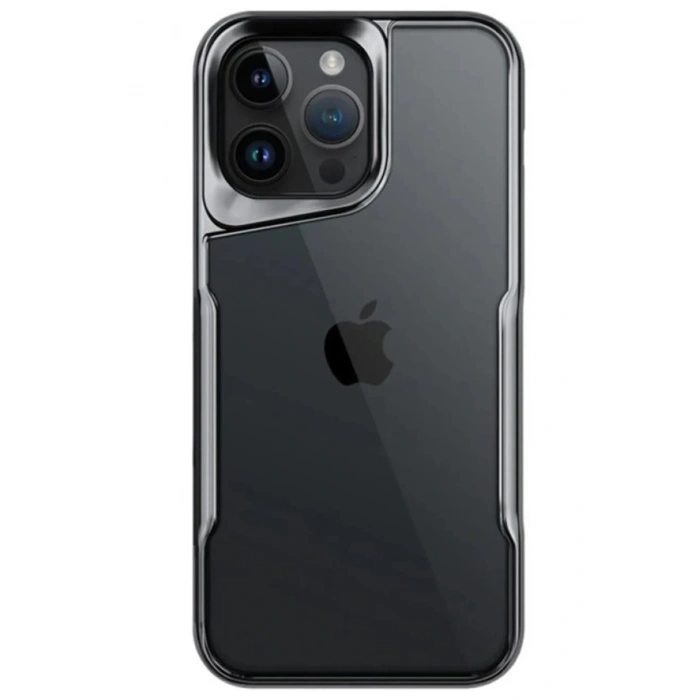 Mey İthalat®   iPhone 14 Pro Max Kılıf Boyi Silikon Kapak - Titan Gri
