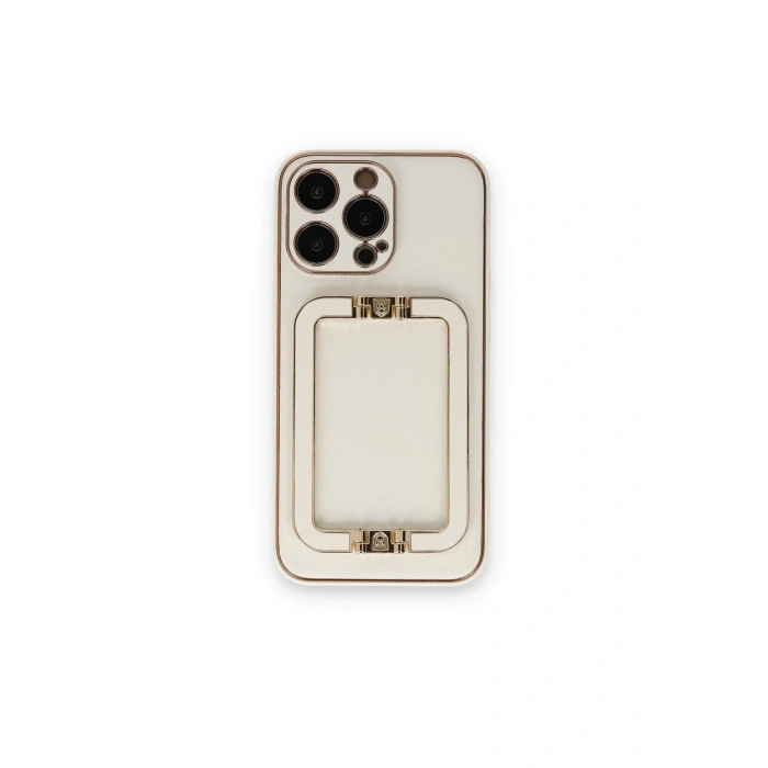 Mey İthalat®   iPhone 14 Pro Max Kılıf Coco Elit Kapak - Beyaz