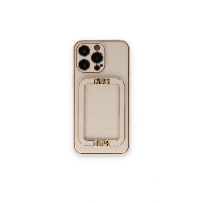 Mey İthalat®   iPhone 14 Pro Max Kılıf Coco Elit Kapak - Gold