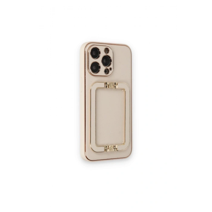 Mey İthalat®   iPhone 14 Pro Max Kılıf Coco Elit Kapak - Gold