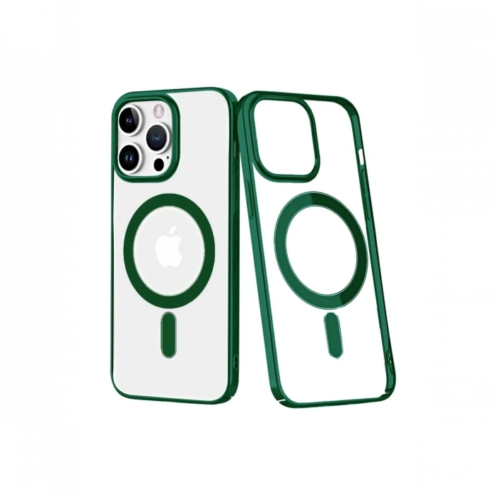 Mey İthalat®   iPhone 14 Pro Max Kılıf Element Magneticsafe Sert Kapak - Köknar Yeşili