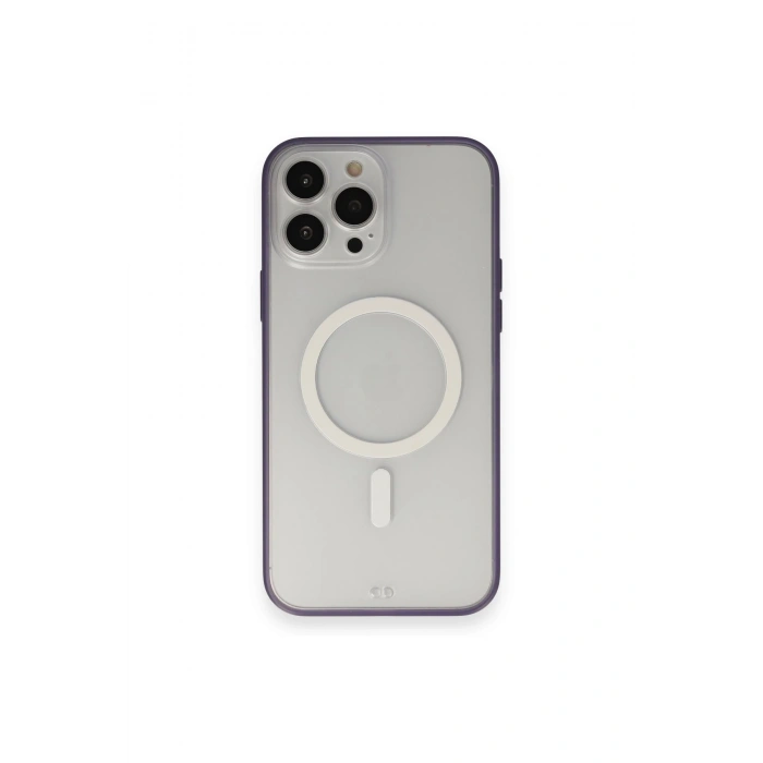 Mey İthalat®   iPhone 14 Pro Max Kılıf Grand Magneticsafe Kapak - Mor
