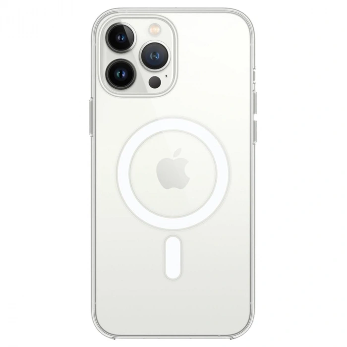 Mey İthalat®   iPhone 14 Pro Max Kılıf Magneticsafe Şeffaf Silikon - Şeffaf