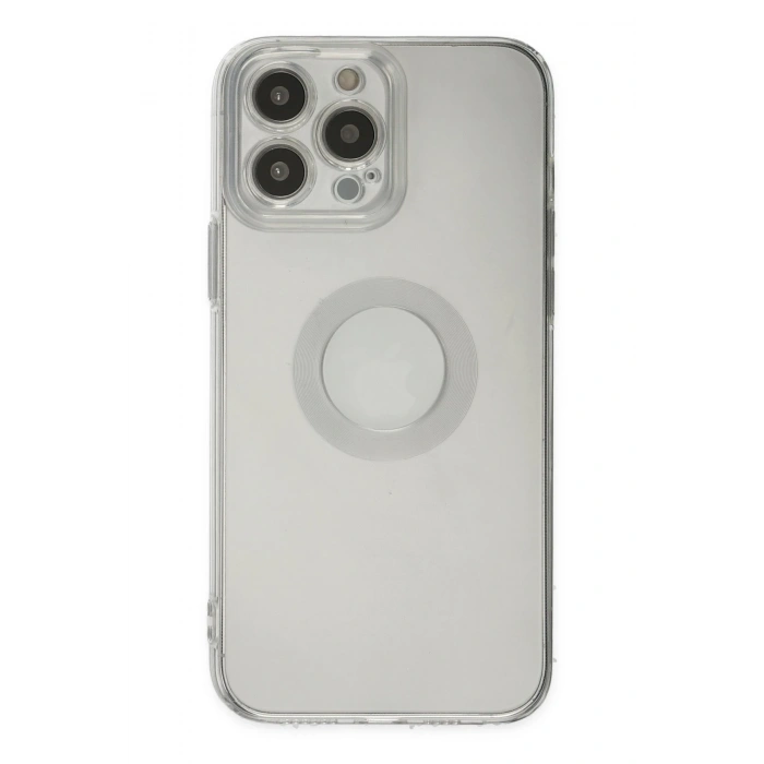 Mey İthalat®   iPhone 14 Pro Max Kılıf Santa Lens Silikon - Şeffaf