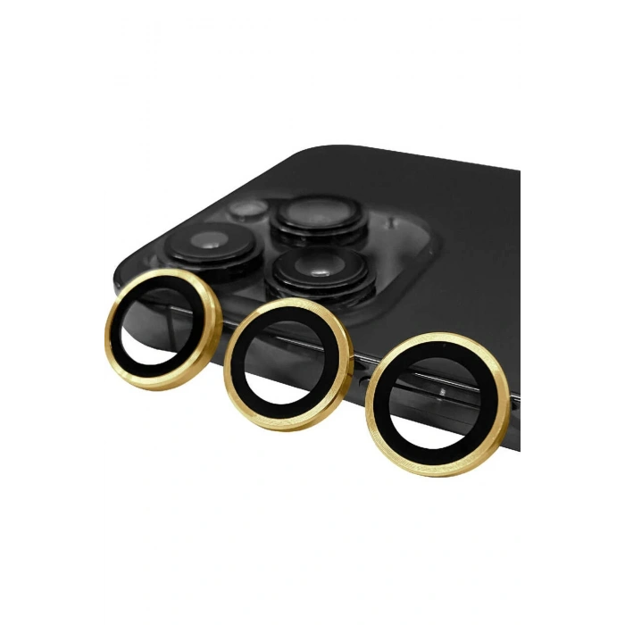 Mey İthalat®   iPhone 14 Pro Raze Metal Kamera Lens - Gold