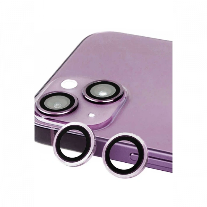 Mey İthalat®   iPhone 14 Raze Metal Kamera Lens - Mor