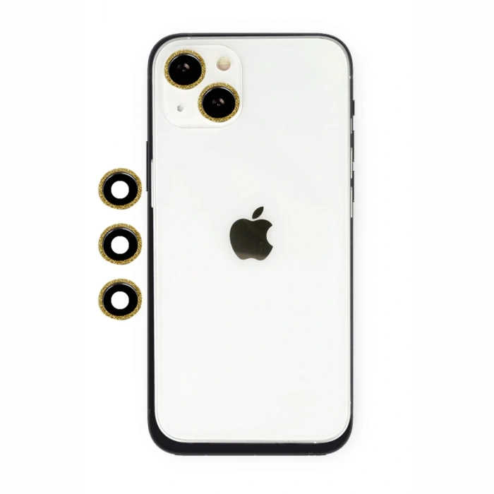 Mey İthalat®   iPhone 14 Shine Kamera Lens - Gold