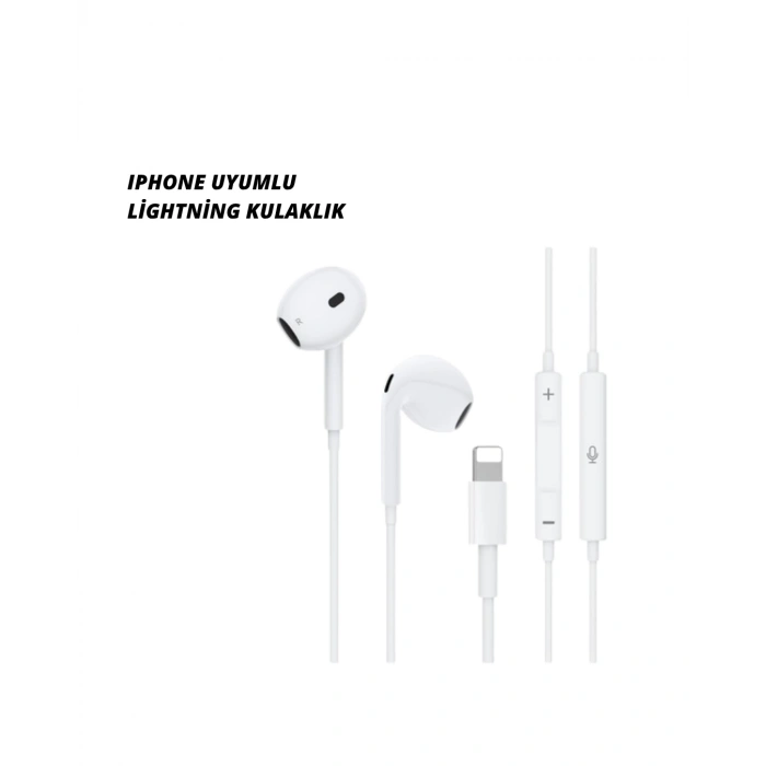 Mey İthalat® iPhone 14 ve altındaki modellerle uyumlu Kablolu kulaklık