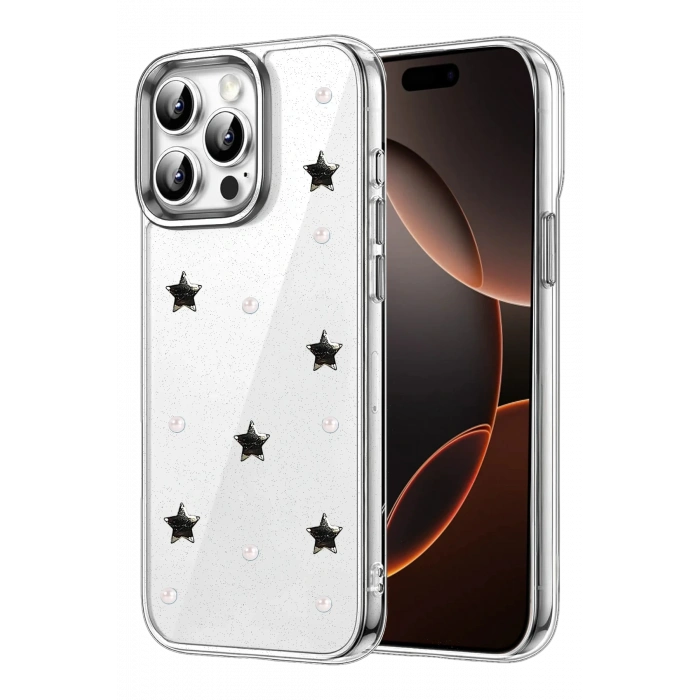 Mey İthalat®   iPhone 15 Pro Fiyonk Desenli Kapak - Desen 7