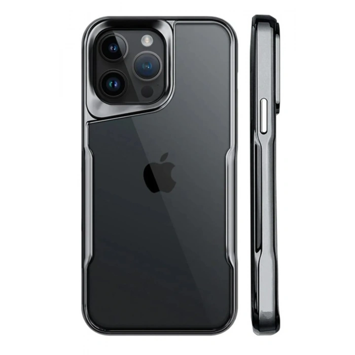 Mey İthalat®   iPhone 15 Pro Kılıf Boyi Silikon Kapak - Titan Gri