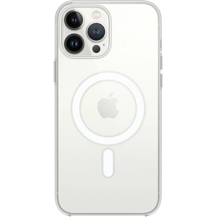 Mey İthalat®   iPhone 15 Pro Max Kılıf Pc Real Magsafe Kapak - Şeffaf