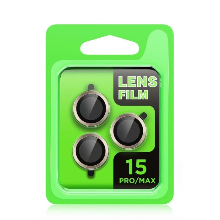 Mey İthalat®   iPhone 15 Pro Max Raze Metal Kamera Lens - Gümüş