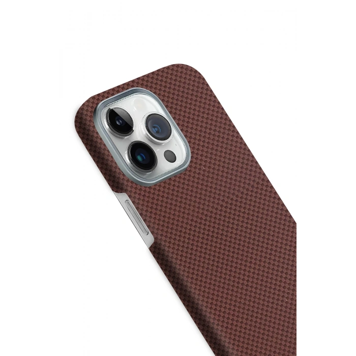 Mey İthalat®   iPhone 15 Pro Max Volt Magsafe Kapak - Kırmızı