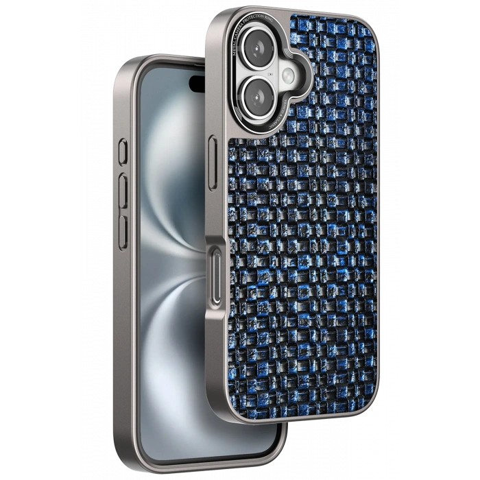 Mey İthalat®   iPhone 16 Brand Kapak - Lacivert