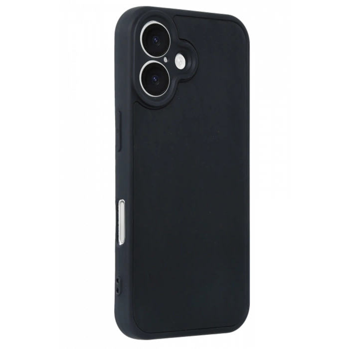 Mey İthalat®   iPhone 16 Kılıf Aras Deri Kapak - Siyah