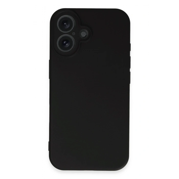 Mey İthalat®   iPhone 16 Kılıf First Silikon - Siyah