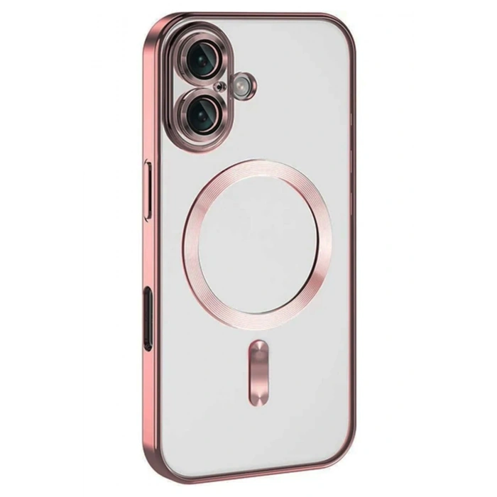 Mey İthalat®   iPhone 16 Kılıf Kross Magneticsafe Kapak - Pembe