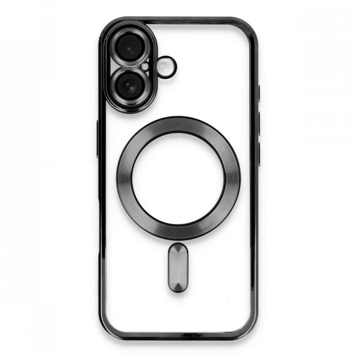 Mey İthalat®   iPhone 16 Kılıf Kross Magneticsafe Kapak - Siyah