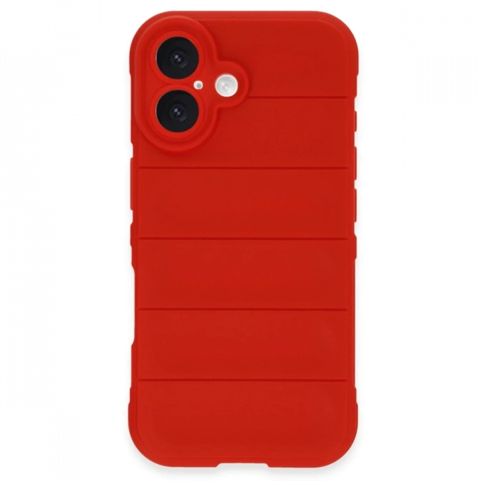 Mey İthalat®   iPhone 16 Kılıf Optimum Silikon - Kırmızı