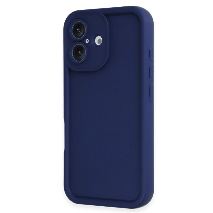 Mey İthalat®   iPhone 16 Kılıf Viera Silikon - Lacivert