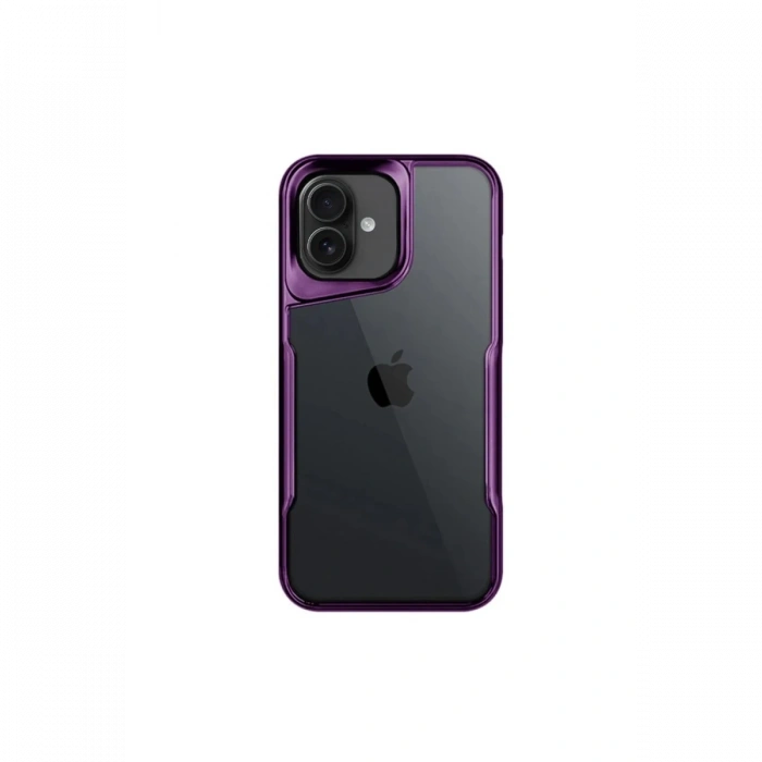 Mey İthalat®   iPhone 16 Plus Kılıf Boyi Silikon Kapak - Derin Mor