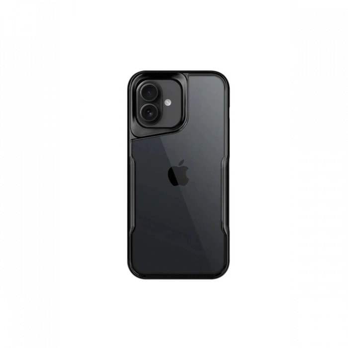 Mey İthalat®   iPhone 16 Plus Kılıf Boyi Silikon Kapak - Siyah