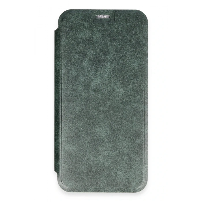 Mey İthalat®   iPhone 16 Plus Kılıf Flip Cover - Koyu Yeşil