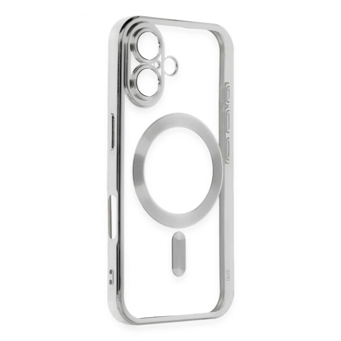 Mey İthalat®   iPhone 16 Plus Kılıf Kross Magneticsafe Kapak - Gümüş